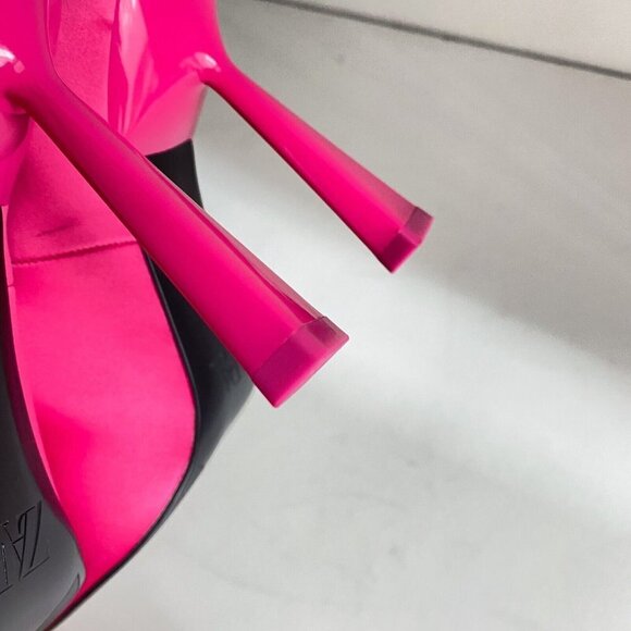 NWT Zara Pink Satin Pointy Toe heels 41 - Picture 10 of 10